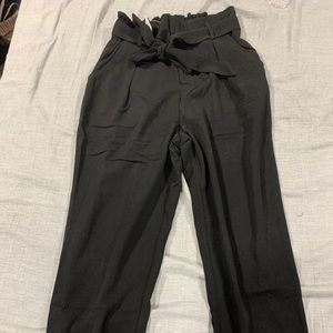 WINDSOR Black silk trousers